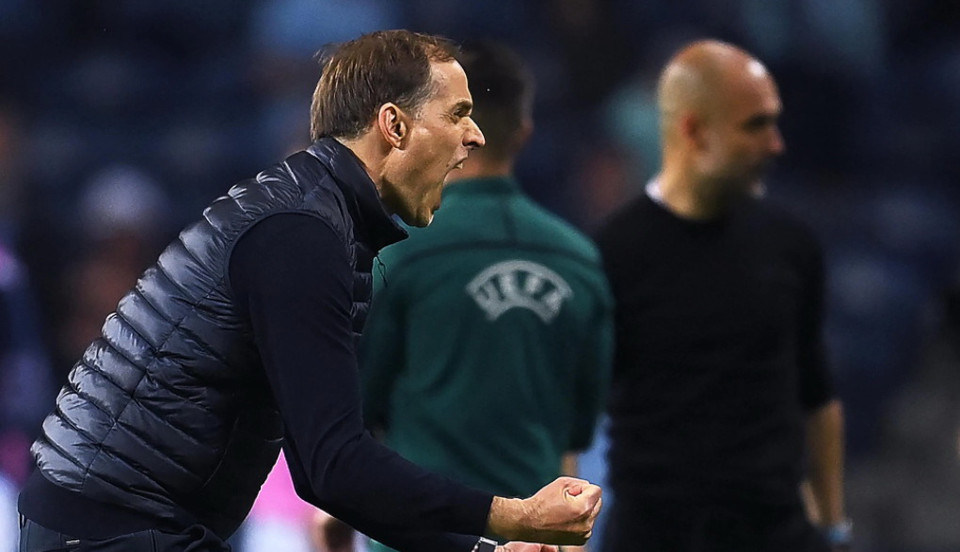 HLV Thomas Tuchel hân hoan với bàn thắng của Kai. (Nguồn: Getty Images)