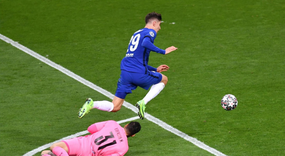 Ngược lại, hàng công của Chelsea lại tạo nên sự khác biệt khi và có bàn thắng mở tỷ số ở cuối hiệp 1. (Nguồn: Getty Images)