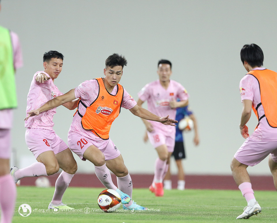 Tất cả đều rất nỗ lực hoàn thành những bài tập mà HLV đề ra để đạt mục tiêu cao nhất. (Nguồn: VFF)