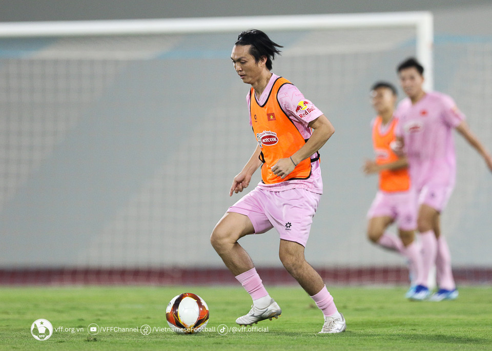 Sau buổi tập này, Đội tuyển Việt Nam sẽ còn 3 ngày chuẩn bị trước khi bước vào trận đấu chính thức. (Nguồn: VFF)