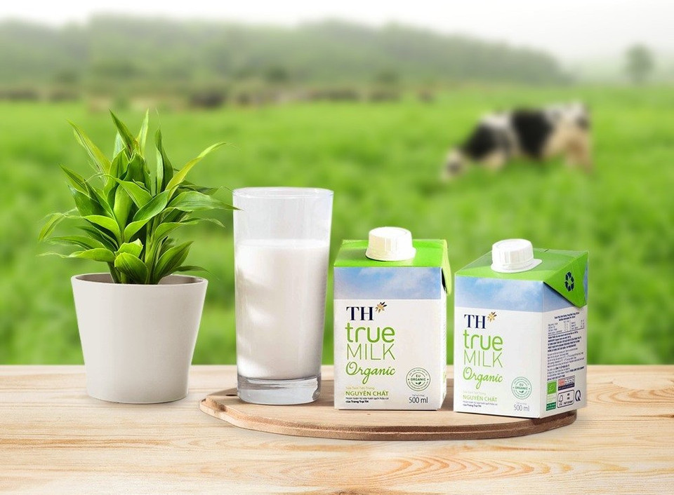 Các sản phẩm hữu cơ của TH được người tiêu dùng tin tưởng lựa chọn. (Ảnh nguồn: PV/Vietnam+)