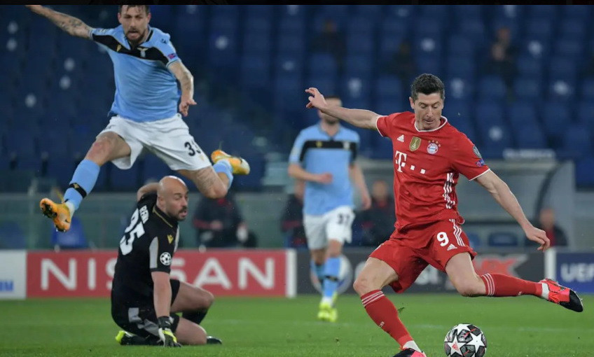 ...khi có bàn thắng mở tỷ số ngay phút thứ 9 của Robert Lewandowski. (Nguồn: Bayernfc)