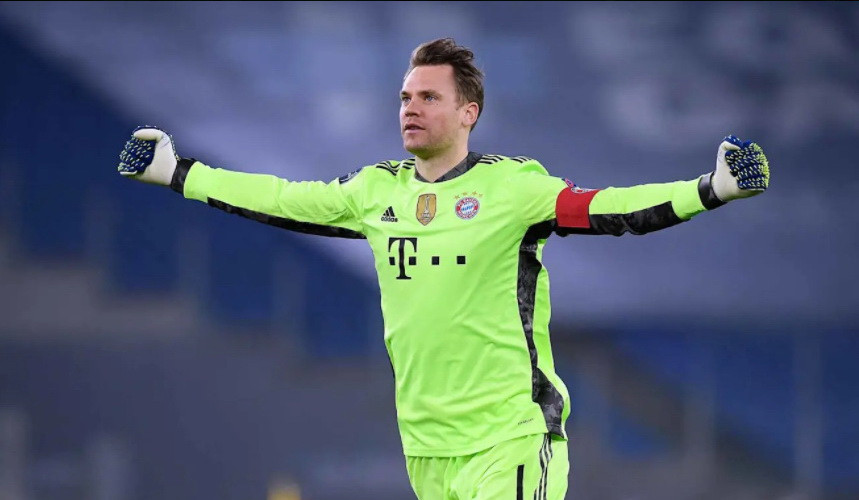 Chiến thắng tưng bừng 4-1 giúp Manuel Neuer và các đồng đội đặt 1 chân vào vòng tứ kết Champions League. (Nguồn: Bayernfc)