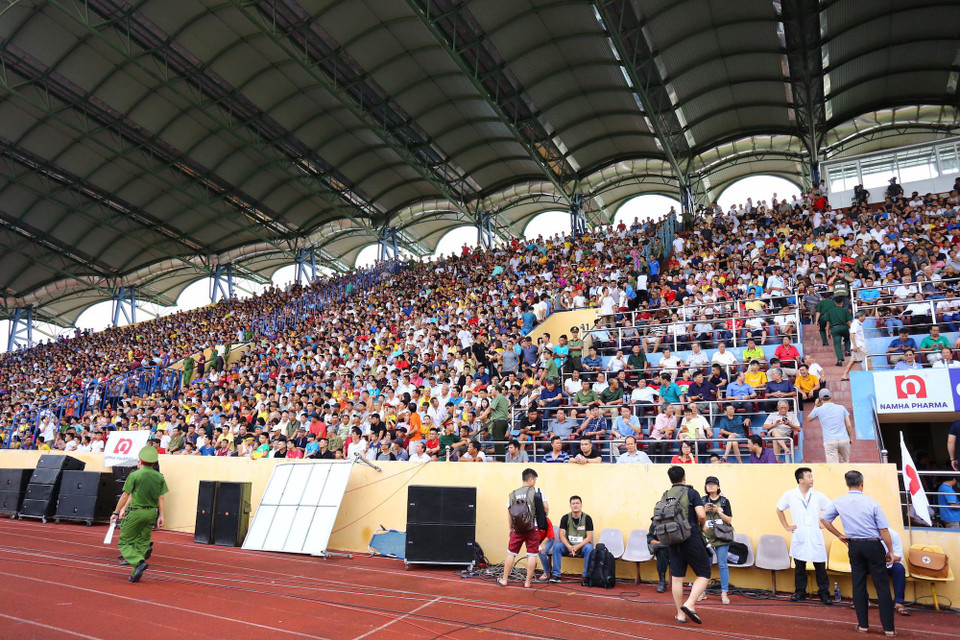 Sức hút của trận đấu Nam Định với Hoàng Anh Gia Lai là rất lớn.