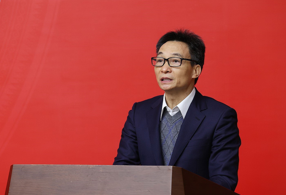 Phó Thủ tướng Vũ Đức Đam phát biểu khai mạc hội nghị. (Ảnh: Dương Giang/TTXVN)