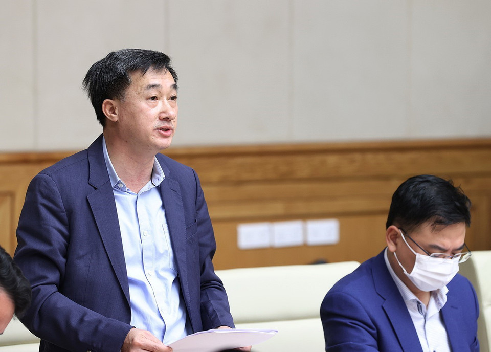 Thứ trưởng Bộ Y tế Trần Văn Thuấn phát biểu. (Ảnh: Dương Giang/TTXVN)