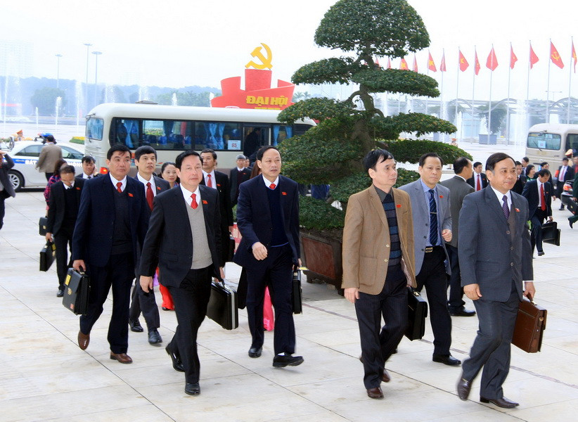 Các đại biểu đến dự Đại hội. (Ảnh: TTXVN)