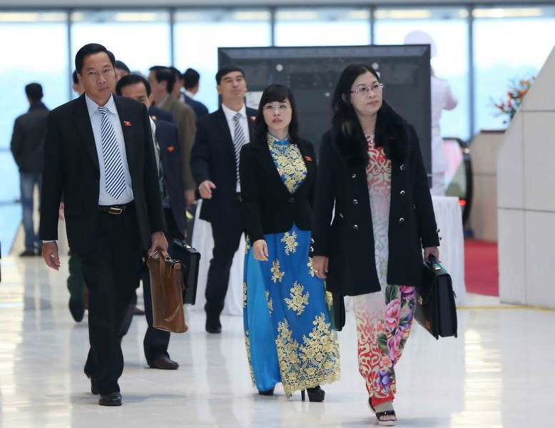 Các đại biểu đến dự Đại hội. (Ảnh: TTXVN)