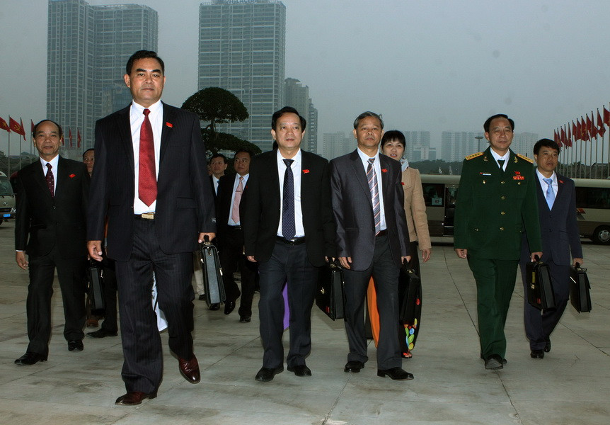 Các đại biểu đến dự Đại hội. (Ảnh: TTXVN)