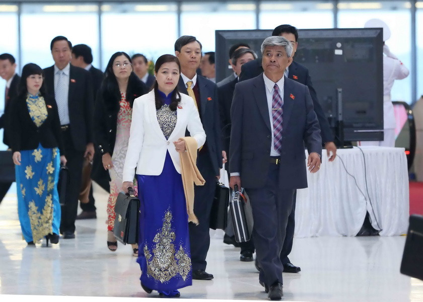 Các đại biểu đến dự Đại hội. (Ảnh: TTXVN)