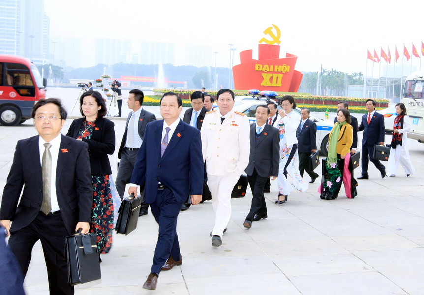 Các đại biểu đến dự Đại hội. (Ảnh: TTXVN)