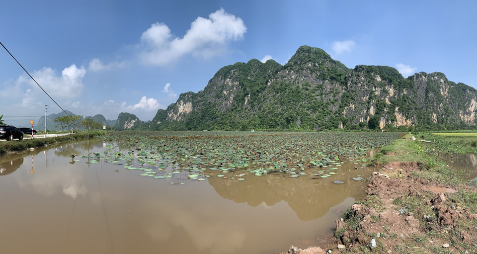 Khu vực dự án Bệnh viện Lão khoa trung ương cơ sở 2 tại xã Khả Phong, huyện Kim Bảng (Hà Nam). (Ảnh: Dương Giang/TTXVN)
