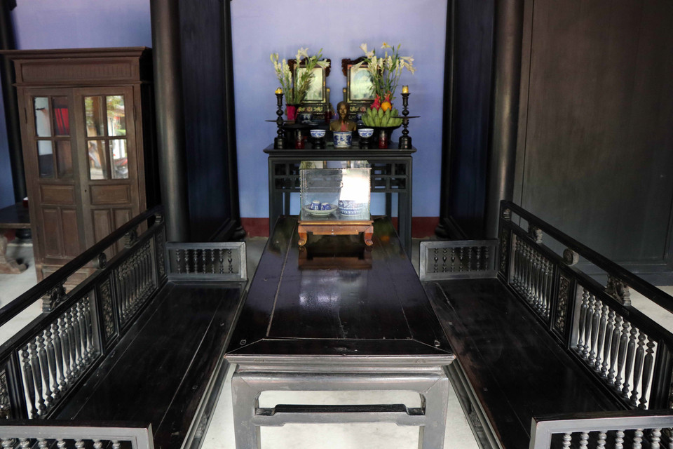 Nhà lưu niệm Bác Hồ tại số 112 (số mới 158) Mai Thúc Loan, phường Thuận Lộc, thành phố Huế, nơi thân mẫu của Bác, bà Hoàng Thị Loan đã qua đời vào tháng 2/1901. (Ảnh: Đỗ Trưởng/TTXVN)