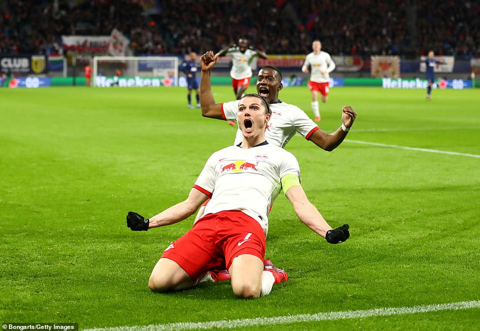 RB Leipzig lần đầu tiên vào vòng tứ kết Champoins League khi có chiến thắng 4-0 trước Tottenham sau hai lượt trận ở vòng 1/8.