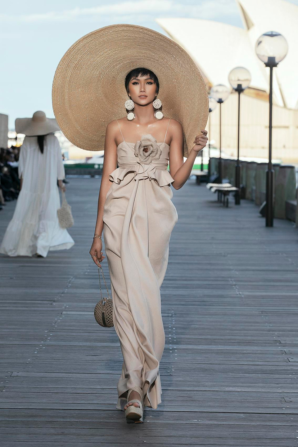 Hoa hậu H Hen Niê tại chương trình. (Ảnh: Diệu Linh/Vietnam+)