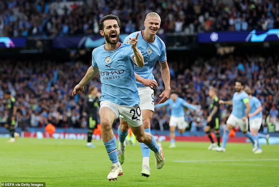 Bernardo Silva tỏa sáng để góp công lớn giúp Man City chiến thắng. (Nguồn: Getty Images)