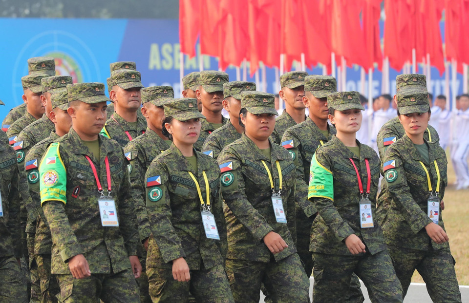 Các đội tuyển tham gia giải. (Ảnh: Trọng Đức/TTXVN)