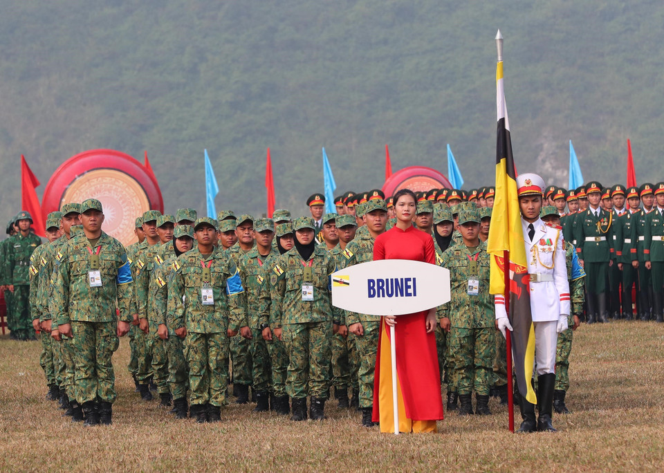 Đội tuyển Brunei tham gia giải. (Ảnh: Trọng Đức/TTXVN)