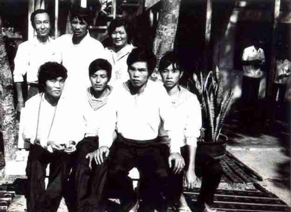 Một số cán bộ chiến sỹ tàu HQ-605 điều trị tại Bệnh viện Quân y 87 Nha Trang, sau cuộc chiến đấu bảo vệ chủ quyền biển đảo Tổ quốc tại Gạc Ma, ngày 14/3/1988. (Ảnh: Tư liệu/TTXVN phát)