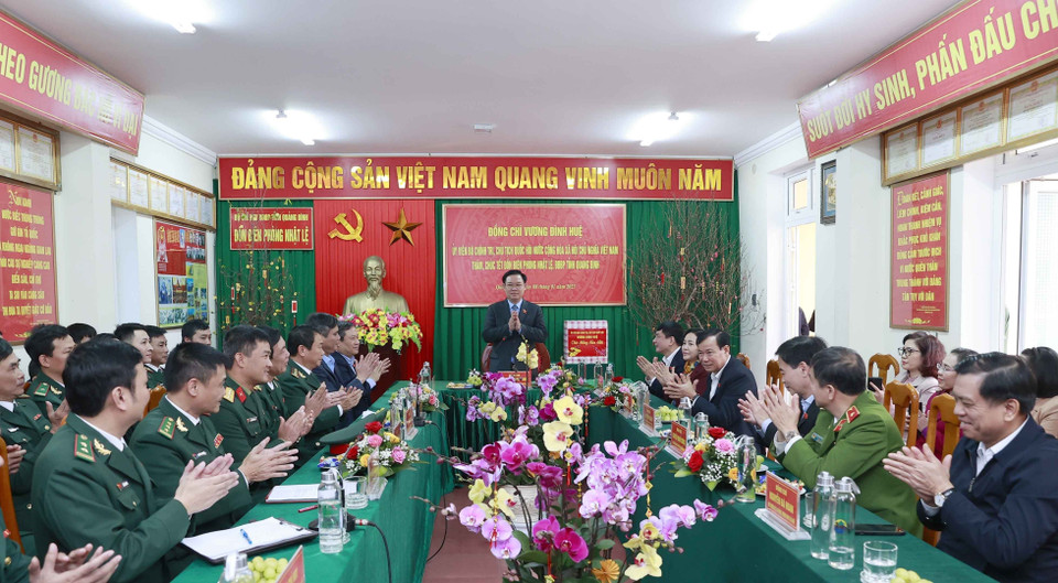 Chủ tịch Quốc hội Vương Đình Huệ phát biểu. (Ảnh: Doãn Tấn/TTXVN)