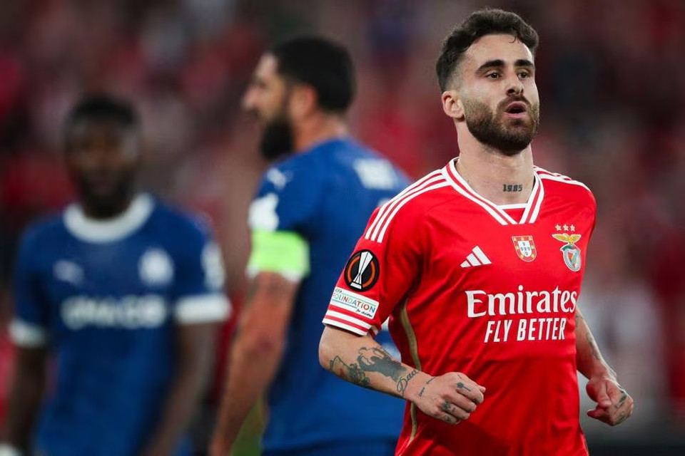 Còn ở da Luz, Benfica đã vượt qua Marseille 2-1 nhờ các bàn thắng của Rafa Silva (ảnh). (Nguồn: UEFA)