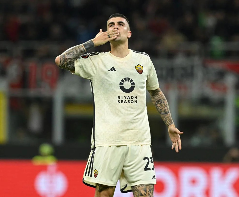 Trong khi đó, tại San Siro, Gianluca Mancini đã sắm vai người hùng khi ghi bàn duy nhất... (Nguồn: UEFA)