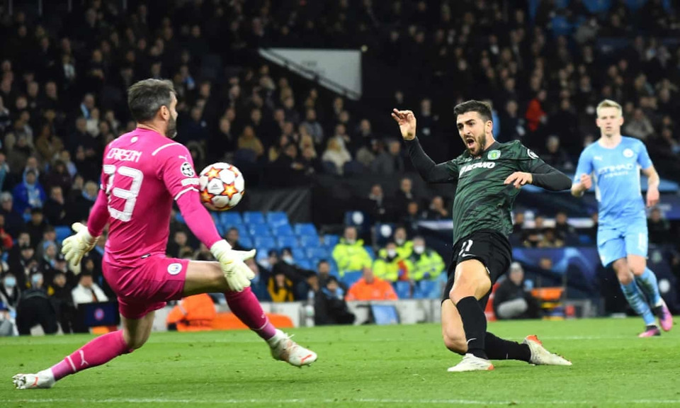 Man City đã để cho Sporting cầm hòa 0-0 trên sân nhà ở lượt về. (Nguồn: AP)