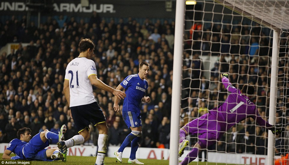 Chelsea dù đã nỗ lực cũng chỉ có thêm bàn thắng của Terry ở phút 87.