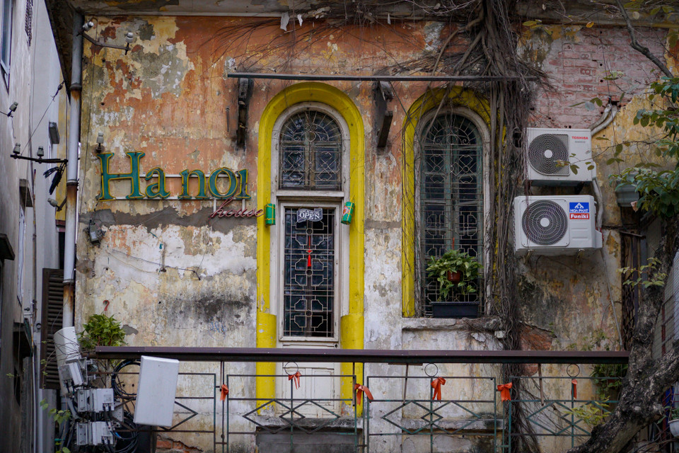 Một góc Hà Nội cổ kính trong ngày đầu năm. (Ảnh: Minh Hiếu/Vietnam+)