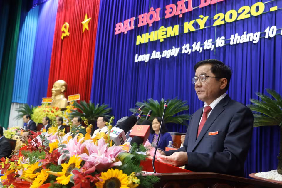 Bí thư Trung ương Đảng, Chủ nhiệm Ủy ban Kiểm tra Trung ương Trần Cẩm Tú phát biểu chỉ đạo Đại hội. (Ảnh: Thanh Bình/TTXVN)