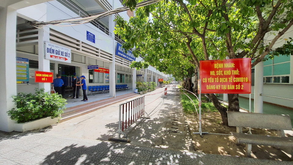 Khu vực cách ly, Bệnh viện C Đà Nẵng. (Ảnh: Văn Dũng/TTXVN)