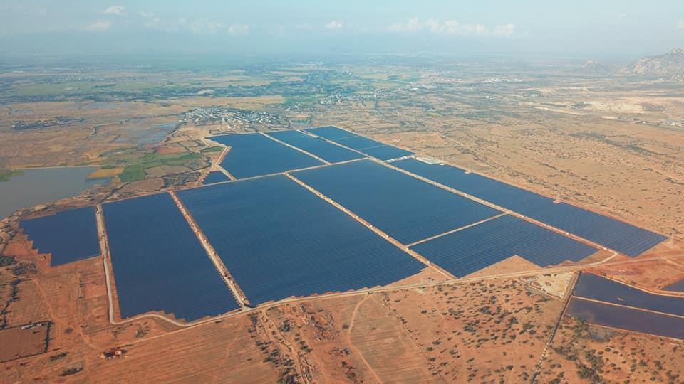 Nhà máy năng lượng mặt trời BIM2 có công suất 250 mwp, diện tích 242ha. (Nguồn: Vietnam+)