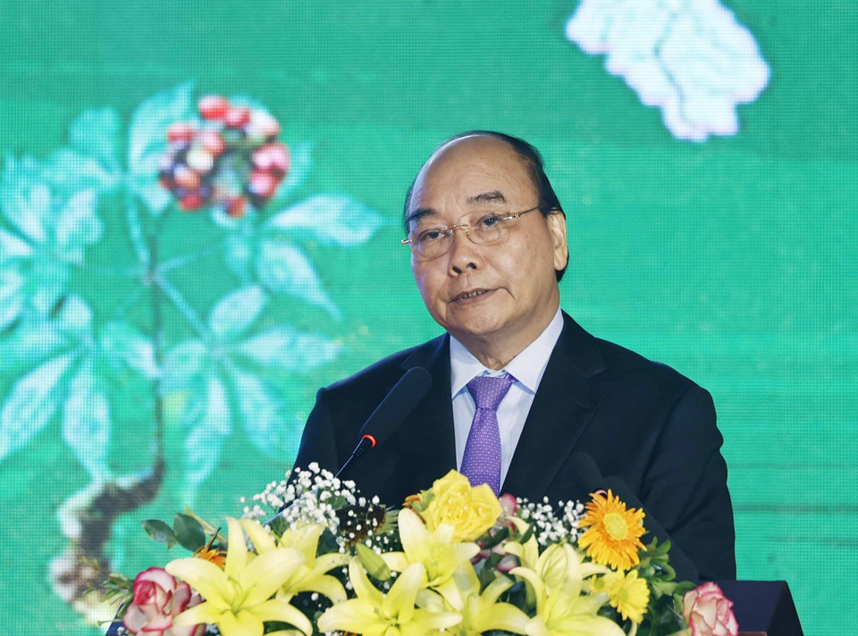 Các đại biểu tham dự Hội chợ sâm Lai Châu 2022. (Ảnh: Thống Nhất/TTXVN)