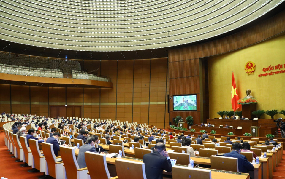 Quang cảnh phiên họp sáng 7/1. (Ảnh: Văn Điệp/TTXVN)