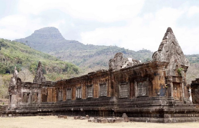 Một trong hai khu đền chính còn sót lại trong khu di tích. (Ảnh: Phạm Kiên/Vietnam+)