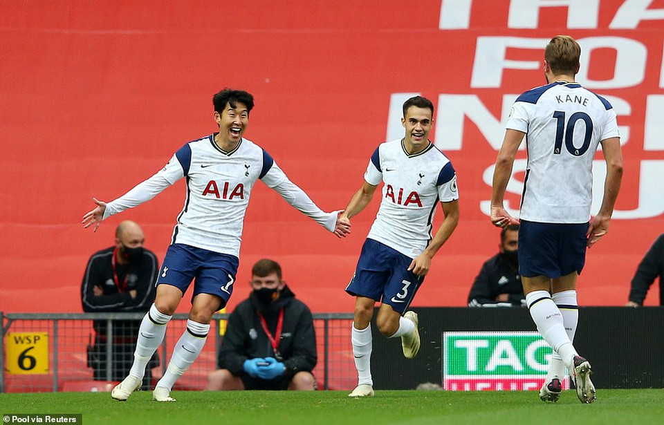 ...khi ghi bàn giúp Tottenham vươn lên dẫn ngược 2-1. (Nguồn: Reuters)