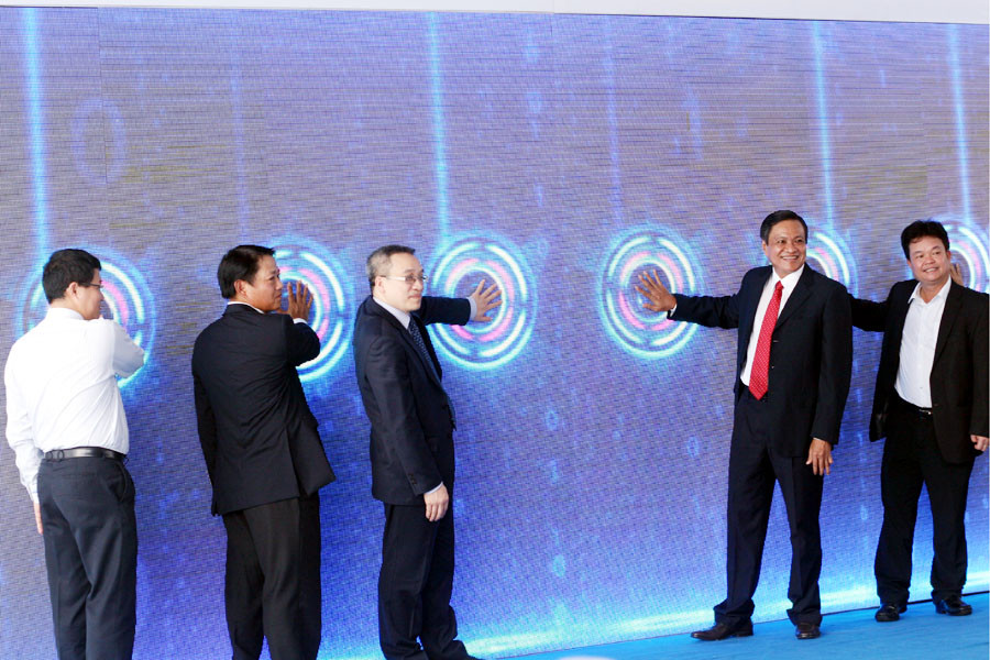 Chính thức khai trương thử nghiệm dịch vụ 4G. (Ảnh: T.H/Vietnam+)