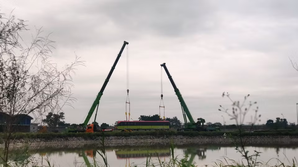 Dự án sẽ sử dụng 10 đoàn tàu vận hành liên tục trên đường sắt khổ tiêu chuẩn (1.435 mm), thân xe sử dụng vật liệu hợp kim nhôm có trọng lượng nhẹ, tuổi thọ cao, được chế tạo tại Pháp. (Ảnh: MRB cung cấp)