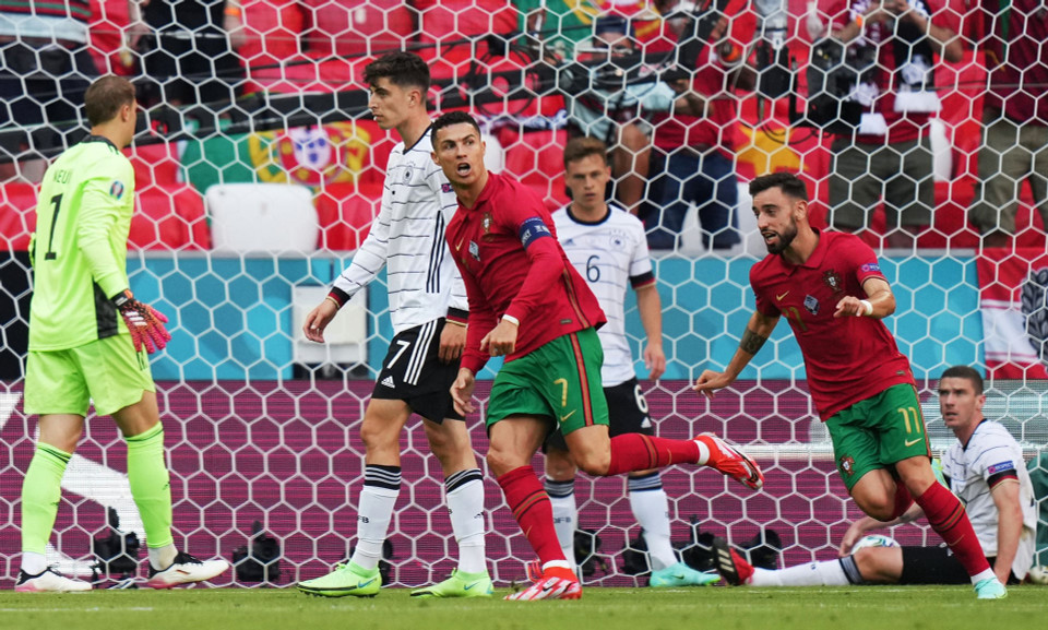 ...khi có bàn thắng đầu tiên vào lưới tuyển Đức. (Nguồn: Reuters)