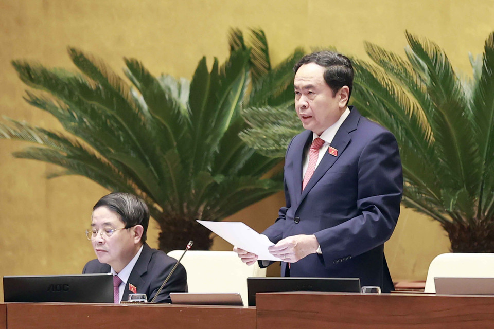 Phó Chủ tịch Quốc hội Trần Thanh Mẫn phát biểu. (Ảnh: Doãn Tấn/TTXVN)