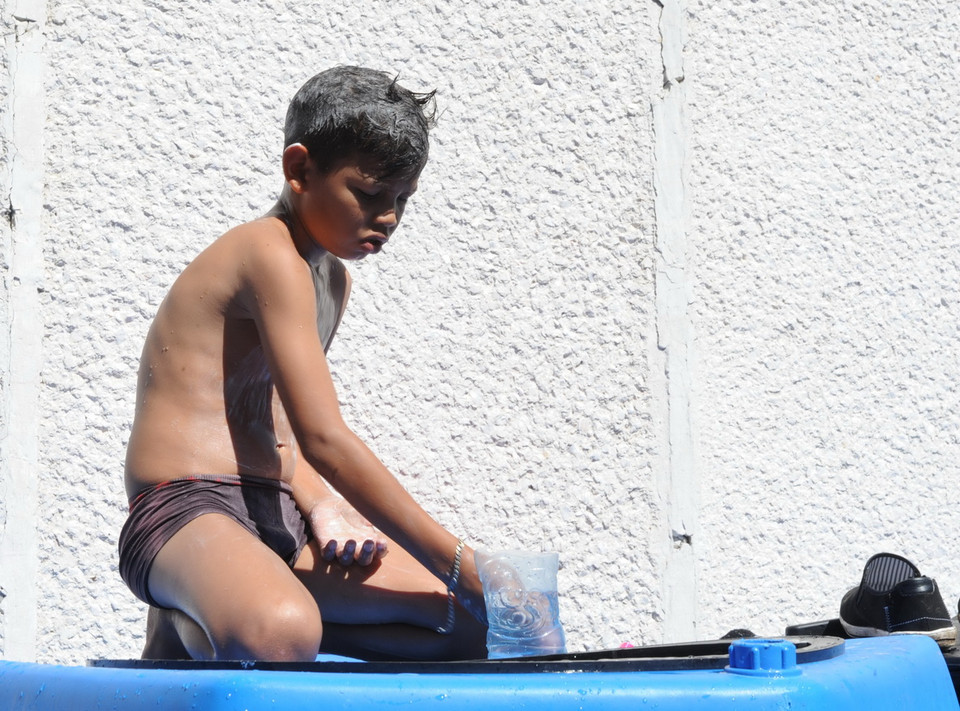 Một số hình ảnh về người di cư tại trung trung tâm cứu trợ ở sân vận động Jesus Martinez Palillo, thủ đô Mexico City. (Ảnh: Việt Hùng/Vietnam+)