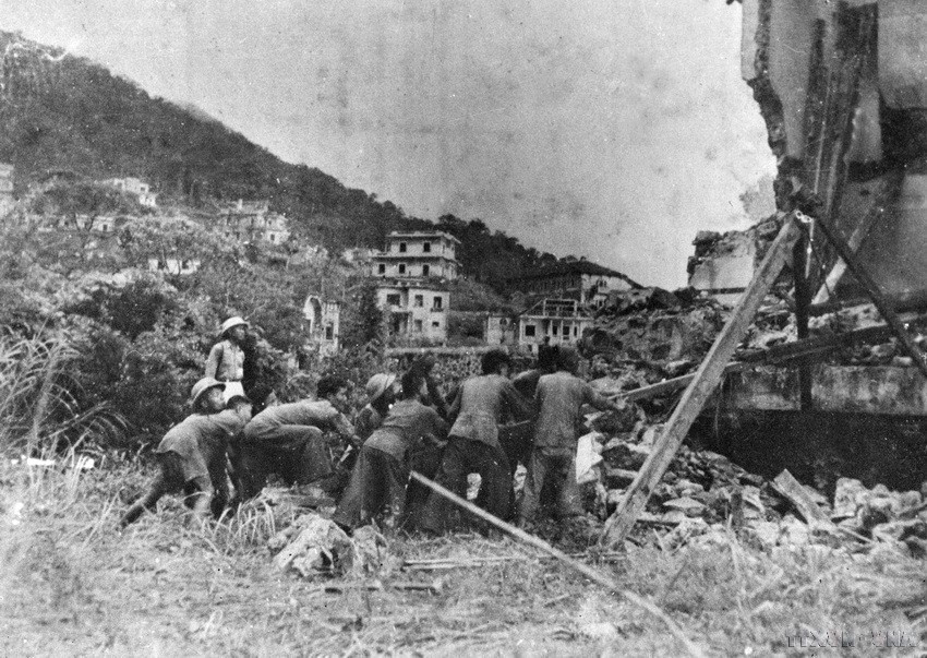 Tiêu thổ kháng chiến ở Tam Đảo (Vĩnh Phúc). (Ảnh: TTXVN)