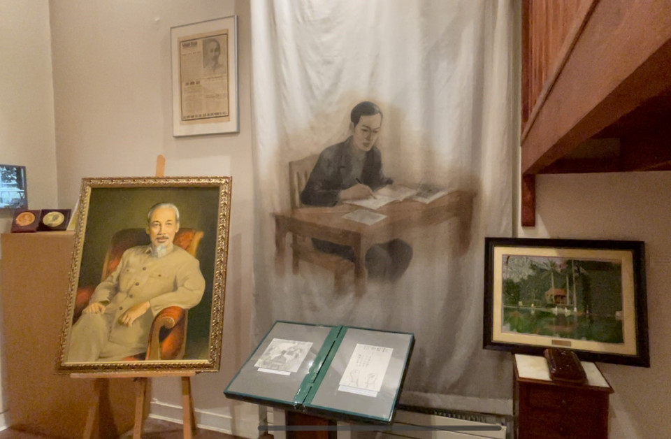 Một góc Không gian Hồ Chí Minh. (Ảnh: Thu Hà/TTXVN)