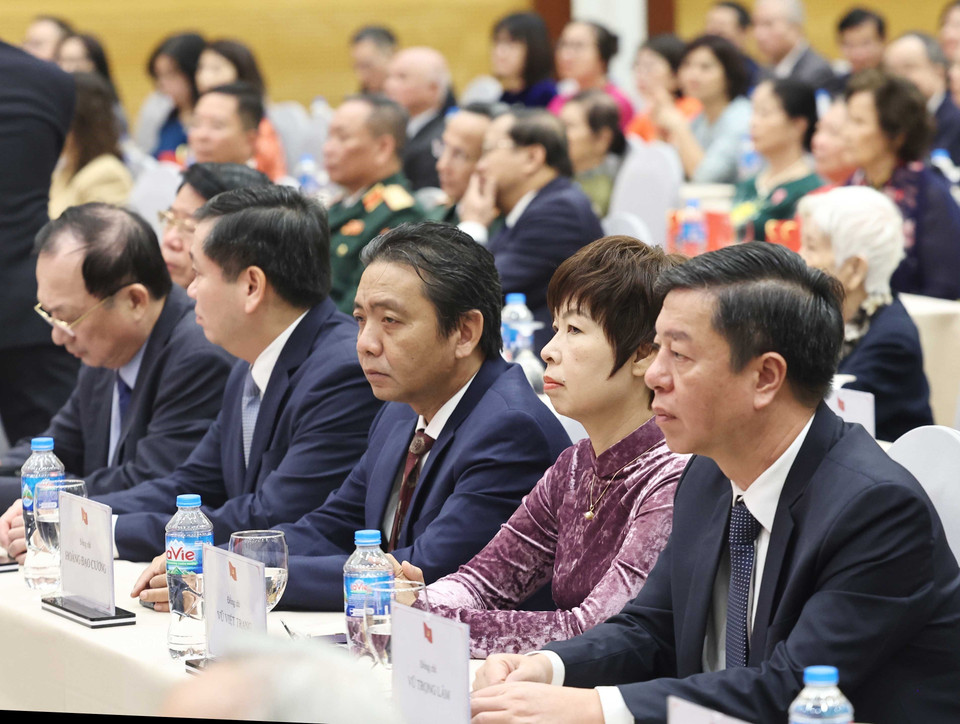 Các đại biểu dự lễ kỷ niệm. (Ảnh: Thống Nhất/TTXVN)