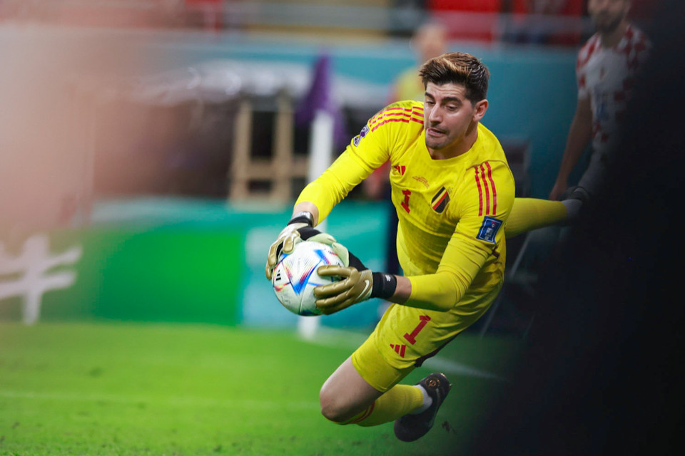 Thậm chí, nếu Courtois không chơi xuất sắc, Bỉ cũng chẳng thể có được trận hòa. (Ảnh: Hải An/TTXVN)