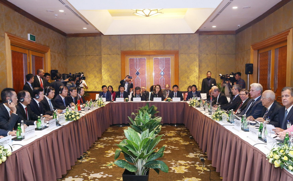 Quang cảnh buổi tọa đàm. (Ảnh: Lâm Khánh/TTXVN)