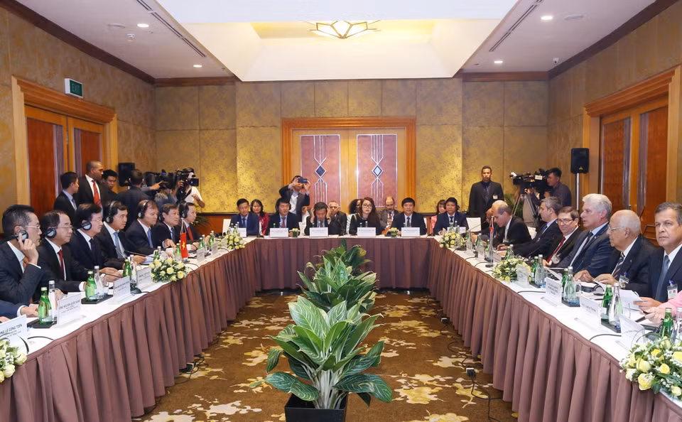 Quang cảnh buổi tọa đàm. (Ảnh: Lâm Khánh/TTXVN)