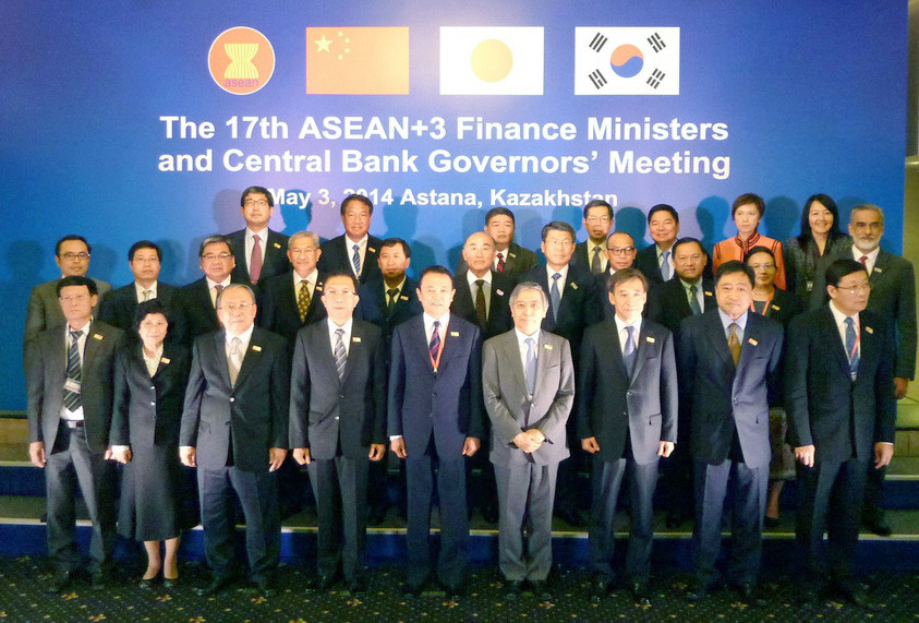 Hội nghị Bộ trưởng Tài chính và Thống đốc Ngân hàng Trung ương ASEAN+3 (Trung Quốc, Nhật Bản và Hàn Quốc) tổ chức tại Thủ đô Astana (Kazakhstan), ngày 3/5/2014. (Ảnh: Tư liệu TTXVN)