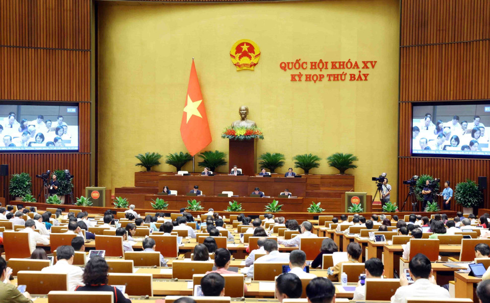 Quang cảnh phiên họp sáng 29/5. (Ảnh: Phạm Kiên/TTXVN)