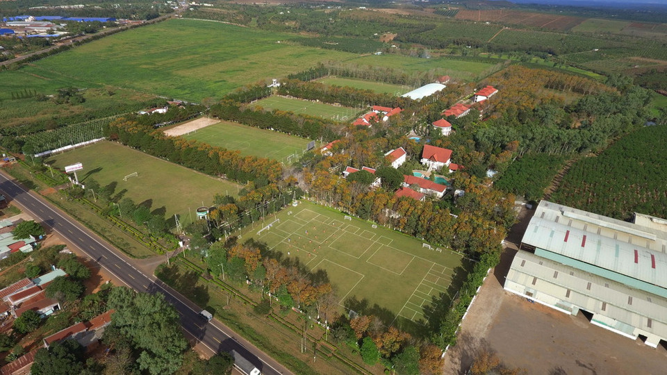 Học viện Bóng đá Câu lạc bộ Hoàng Anh Gia Lai. (Ảnh: Nguyễn Hoài Nam/TTXVN)